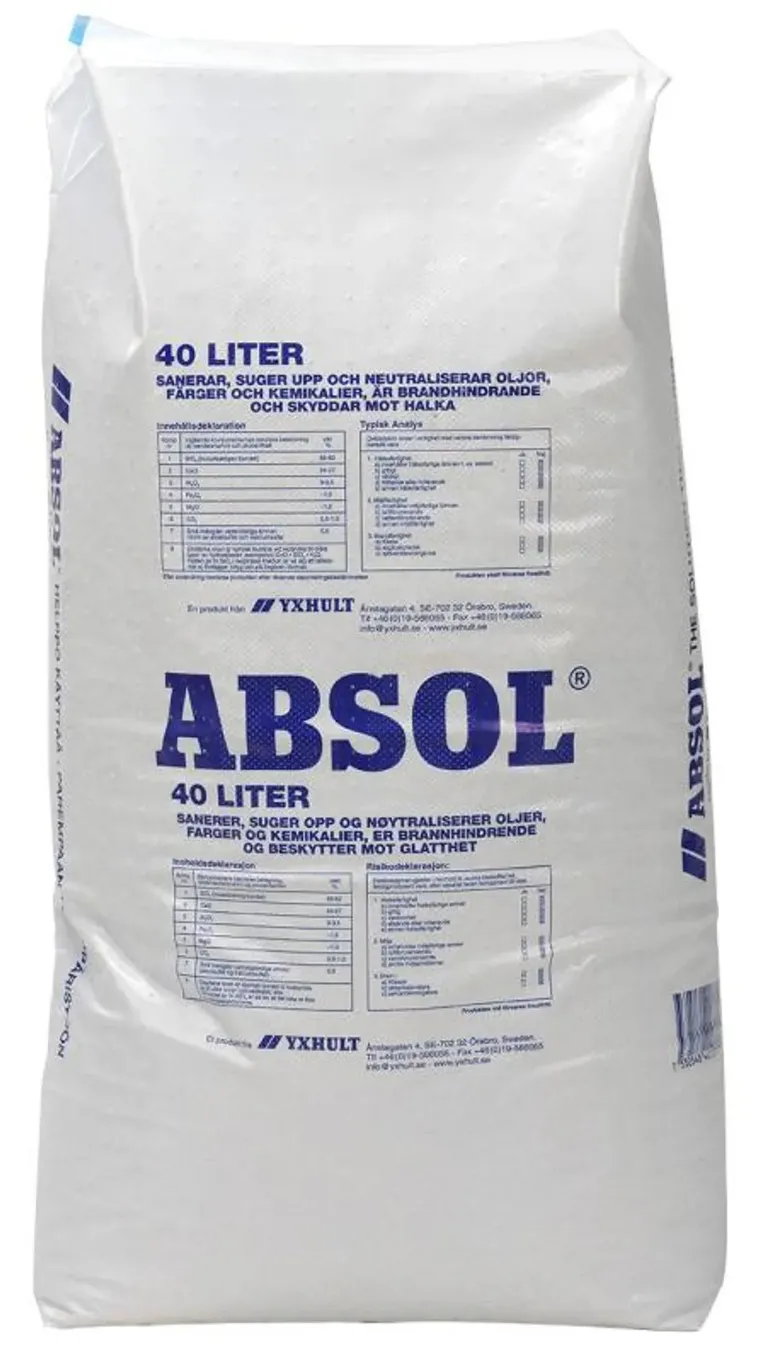 Absorbent Absol 40 ltr. sekk