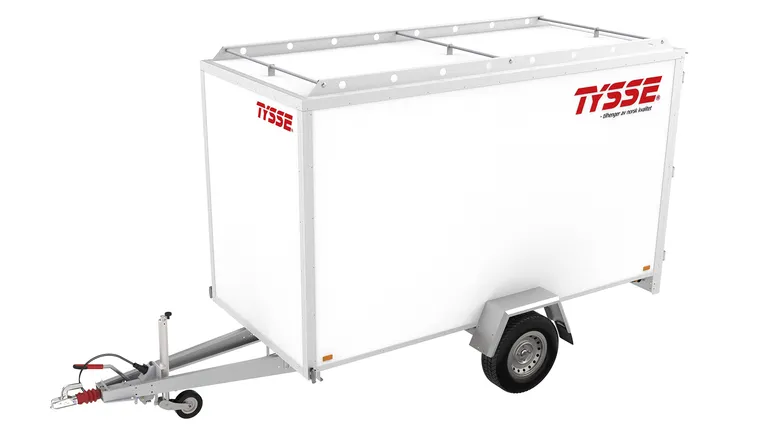 TYSSE 6254, hvit, 1300 kg, 180 cm skaphøyde, Skaphenger