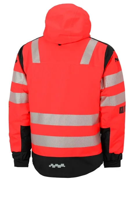 Vinterjakke Protec Highvis Rød/Svart