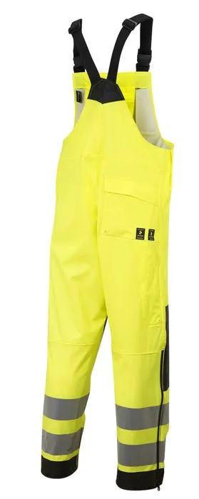 Regnbukse Stord med seler Hivis Gul KL.2
