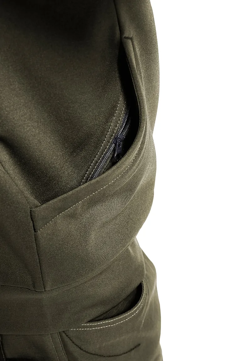 Sweatshirt m/glidelås