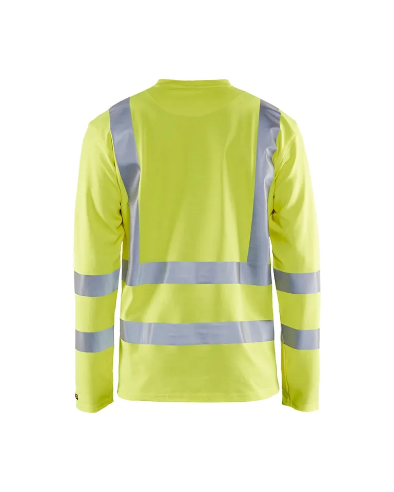 T-Skjorte Hi-Vis Gul Lang arm