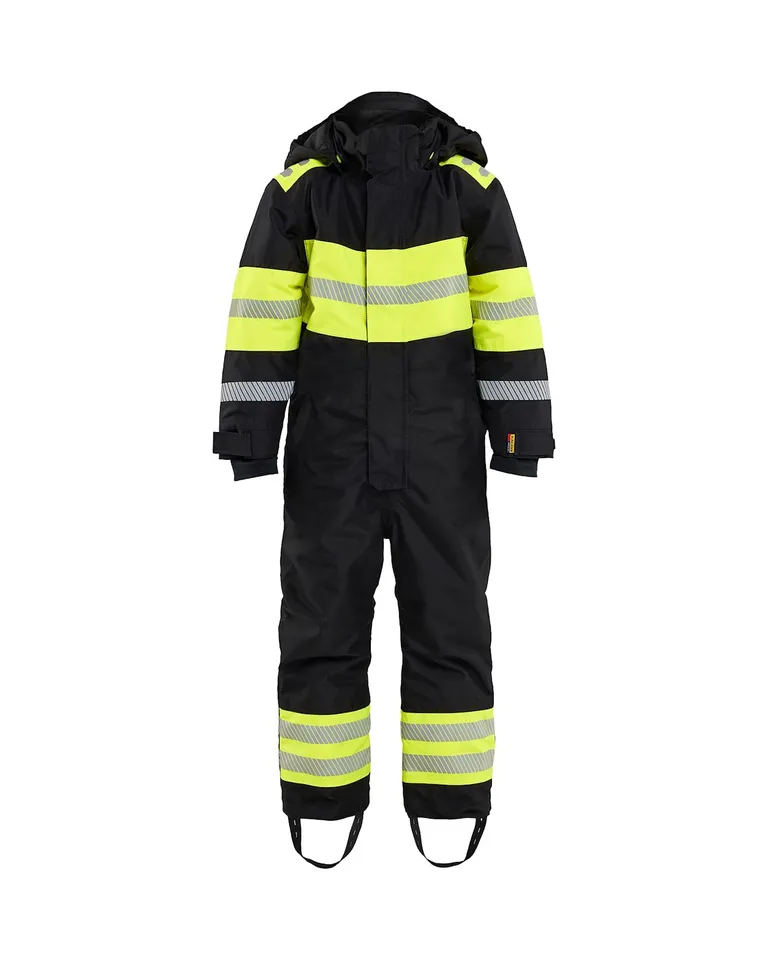 Vinterkjeledress Barn, Svart/Varselgul