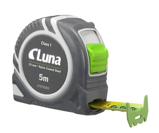 Målebånd 5 mtr. Luna Push Lock