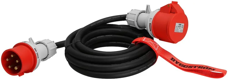 Skjøtekabel, CEE, 5G2,5mm2, 3-fas, IP44, 32A, 400V, 25 m, 1593074
