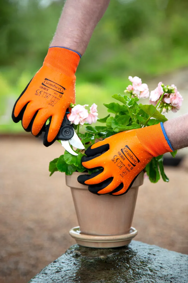 Hanske, Montering, Lateks Orange