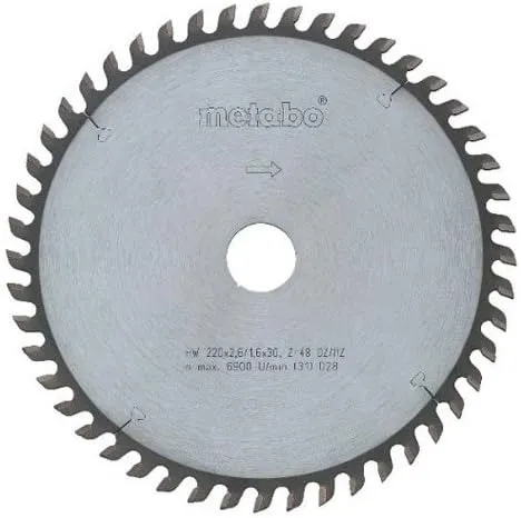 Sagblad 250x30 48 WZ HM Metabo