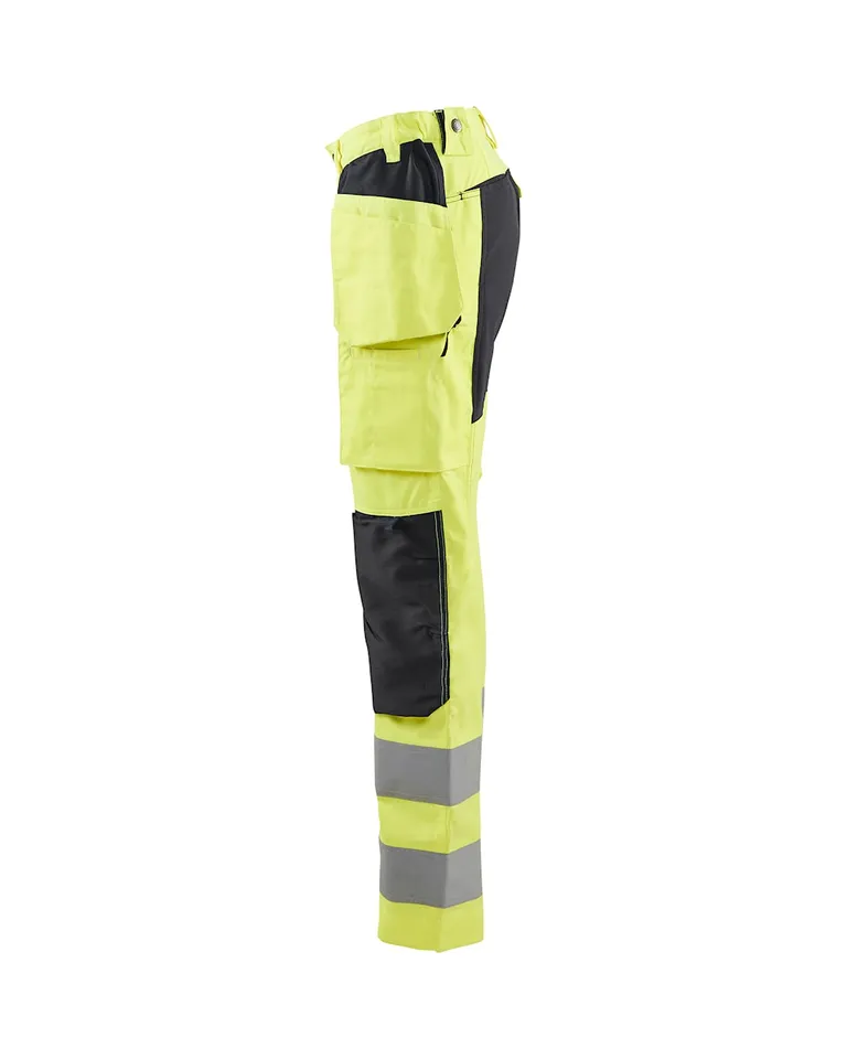 Varselbukse dame stretch Gul/Svart