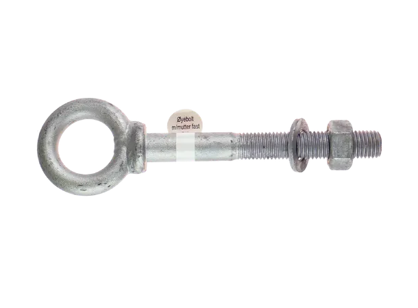 Øyebolt, Ring + Mutter, 16x125mm