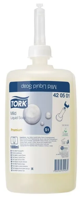 Såpe mild flytende 1L S1 Tork, 420501