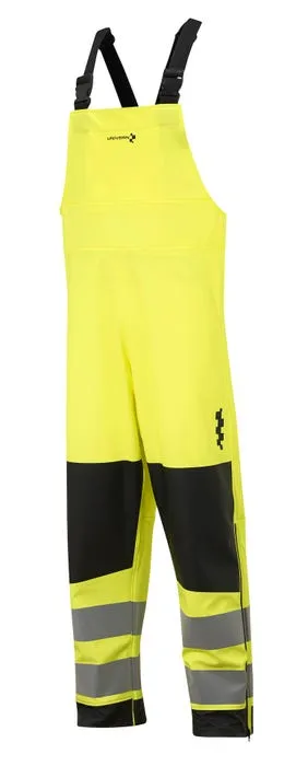 Regnbukse Stord med seler Hivis Gul KL.2